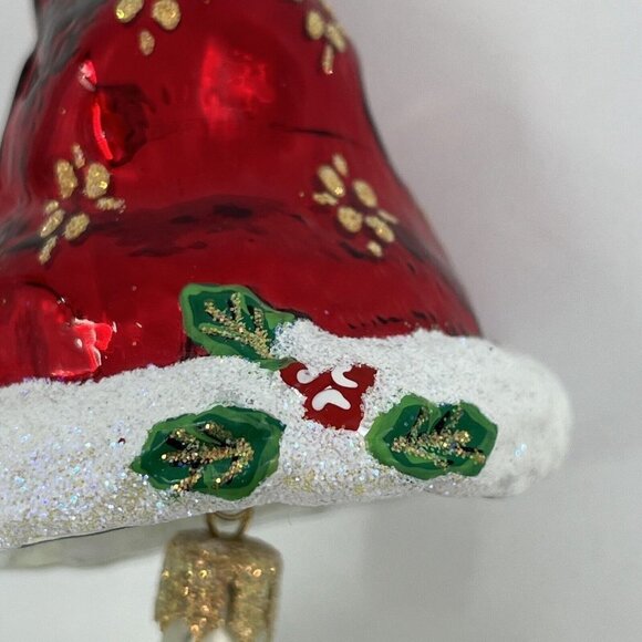 Christopher Radko HATS OFF Santa 2 pc Christmas Ornament Mouth Blown Hand Paint - Picture 12 of 13